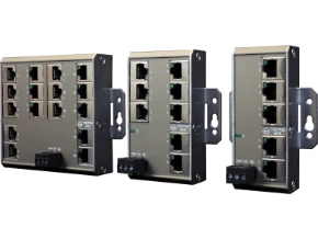 NITE-RW ultraflacher Industrial Switch NITE-RW Industrial Ethernet Switch - 28mm flache Bauform, Wandmontage, Fast Ethernet und Gigabit