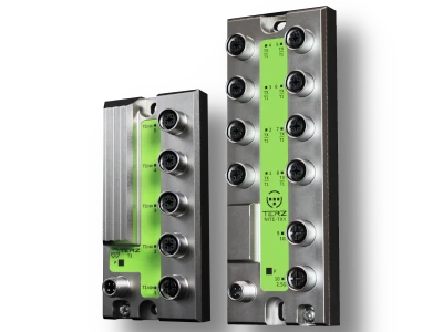 NITE-T1XS Single Pair Ethernet Switch NITE-T1XS Single Pair Ethernet Switch - 100Base-T1, 1000Base-T1, M12 D-kodiert, Master, Slave Auto-Detection
